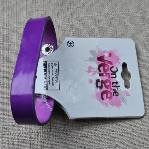On the Verge Women Bracelet Purple Vegan Wrist Band Fashion Jewelry - Picture 1 of 10